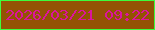 文字の大きさ：3、枠の色：3dfc3c、背景の色：935304、文字の色：db159b 無料ブログパーツのブログ時計
