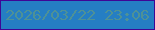 文字の大きさ：3、枠の色：3e0696、背景の色：257ec3、文字の色：4e9196 無料ブログパーツのブログ時計