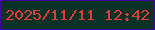 文字の大きさ：1、枠の色：3e0799、背景の色：0a3226、文字の色：e13b3c 無料ブログパーツのブログ時計
