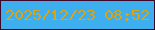 文字の大きさ：1、枠の色：3e0828、背景の色：3daeee、文字の色：dca312 無料ブログパーツのブログ時計