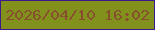 文字の大きさ：3、枠の色：3e188d、背景の色：81911b、文字の色：884f2e 無料ブログパーツのブログ時計