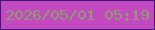 文字の大きさ：1、枠の色：3e1a7f、背景の色：c448c0、文字の色：8a9f6d 無料ブログパーツのブログ時計