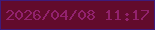 文字の大きさ：3、枠の色：3e1b7b、背景の色：620b2c、文字の色：92226d 無料ブログパーツのブログ時計