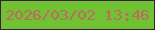 文字の大きさ：5、枠の色：3e1d36、背景の色：6fc332、文字の色：be6a60 無料ブログパーツのブログ時計