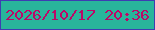 文字の大きさ：5、枠の色：3e3db2、背景の色：29b59b、文字の色：bd0767 無料ブログパーツのブログ時計