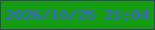 文字の大きさ：2、枠の色：3e3e66、背景の色：139d0e、文字の色：4456fd 無料ブログパーツのブログ時計