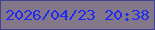 文字の大きさ：5、枠の色：3e4491、背景の色：847789、文字の色：202bee 無料ブログパーツのブログ時計