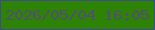 文字の大きさ：4、枠の色：3e4a92、背景の色：2c8304、文字の色：544d74 無料ブログパーツのブログ時計