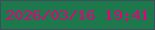 文字の大きさ：5、枠の色：3e4d5b、背景の色：1d794c、文字の色：d6097a 無料ブログパーツのブログ時計