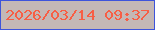文字の大きさ：1、枠の色：3e54db、背景の色：c4b8b6、文字の色：f75e45 無料ブログパーツのブログ時計
