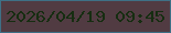 文字の大きさ：3、枠の色：3e7086、背景の色：513b42、文字の色：162d11 無料ブログパーツのブログ時計