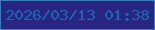 文字の大きさ：4、枠の色：3e7bbb、背景の色：292582、文字の色：1766af 無料ブログパーツのブログ時計