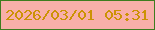 文字の大きさ：3、枠の色：3e7c1e、背景の色：f8afa9、文字の色：cc9205 無料ブログパーツのブログ時計