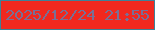 文字の大きさ：1、枠の色：3e8198、背景の色：f1281f、文字の色：796f95 無料ブログパーツのブログ時計
