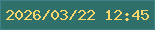 文字の大きさ：4、枠の色：3e8288、背景の色：2f706a、文字の色：f9d76d 無料ブログパーツのブログ時計