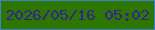 文字の大きさ：4、枠の色：3e82ca、背景の色：2e7602、文字の色：332293 無料ブログパーツのブログ時計