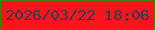 文字の大きさ：3、枠の色：3e8305、背景の色：f9141d、文字の色：303b52 無料ブログパーツのブログ時計
