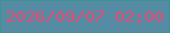 文字の大きさ：4、枠の色：3e9195、背景の色：558ca3、文字の色：e24c75 無料ブログパーツのブログ時計