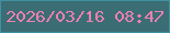 文字の大きさ：5、枠の色：3e91a3、背景の色：3b6d74、文字の色：ed80b0 無料ブログパーツのブログ時計