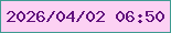文字の大きさ：3、枠の色：3e9a91、背景の色：fcd1f3、文字の色：61107d 無料ブログパーツのブログ時計