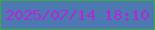 文字の大きさ：2、枠の色：3ea742、背景の色：4c79b2、文字の色：b029d5 無料ブログパーツのブログ時計