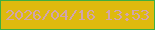 文字の大きさ：5、枠の色：3eaf40、背景の色：deba0e、文字の色：d1a4ad 無料ブログパーツのブログ時計