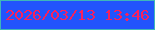 文字の大きさ：2、枠の色：3eb7b9、背景の色：2254fc、文字の色：f7215b 無料ブログパーツのブログ時計
