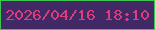 文字の大きさ：4、枠の色：3ec54d、背景の色：402964、文字の色：dc3d7d 無料ブログパーツのブログ時計