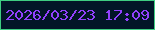 文字の大きさ：1、枠の色：3ecd82、背景の色：021628、文字の色：9241ff 無料ブログパーツのブログ時計