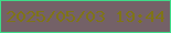 文字の大きさ：2、枠の色：3edb88、背景の色：746167、文字の色：7f7417 無料ブログパーツのブログ時計