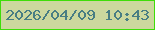 文字の大きさ：4、枠の色：3edd09、背景の色：ccd89e、文字の色：487d83 無料ブログパーツのブログ時計