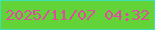 文字の大きさ：3、枠の色：3ee0b6、背景の色：63d438、文字の色：e14aa1 無料ブログパーツのブログ時計