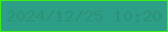 文字の大きさ：4、枠の色：3eec18、背景の色：2d9e87、文字の色：2d9276 無料ブログパーツのブログ時計