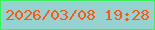 文字の大きさ：5、枠の色：3eee58、背景の色：95d2d0、文字の色：ff570d 無料ブログパーツのブログ時計