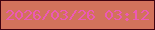 文字の大きさ：3、枠の色：3f0210、背景の色：d2725c、文字の色：ec59b5 無料ブログパーツのブログ時計