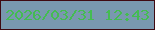 文字の大きさ：4、枠の色：3f0911、背景の色：7998af、文字の色：44bc52 無料ブログパーツのブログ時計
