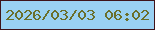 文字の大きさ：5、枠の色：3f1319、背景の色：9ad1f2、文字の色：6a6f2b 無料ブログパーツのブログ時計