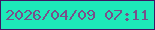 文字の大きさ：3、枠の色：3f1764、背景の色：1deab9、文字の色：794f8b 無料ブログパーツのブログ時計