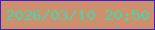 文字の大きさ：4、枠の色：3f1fbd、背景の色：ce8f6d、文字の色：47d4ac 無料ブログパーツのブログ時計