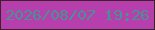 文字の大きさ：5、枠の色：3f212b、背景の色：b73fad、文字の色：46938f 無料ブログパーツのブログ時計