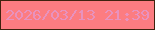 文字の大きさ：2、枠の色：3f220e、背景の色：fc7c81、文字の色：e892be 無料ブログパーツのブログ時計