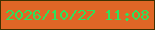 文字の大きさ：3、枠の色：3f3000、背景の色：e06626、文字の色：2de25b 無料ブログパーツのブログ時計