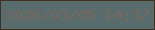 文字の大きさ：2、枠の色：3f311e、背景の色：586c6d、文字の色：77675c 無料ブログパーツのブログ時計