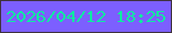 文字の大きさ：2、枠の色：3f313d、背景の色：7c5fff、文字の色：0ceca1 無料ブログパーツのブログ時計
