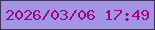 文字の大きさ：5、枠の色：3f335b、背景の色：a494e4、文字の色：9d0588 無料ブログパーツのブログ時計
