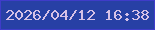 文字の大きさ：2、枠の色：3f3cc9、背景の色：2740a5、文字の色：d6c1e7 無料ブログパーツのブログ時計