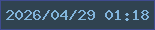 文字の大きさ：4、枠の色：3f4b8f、背景の色：304350、文字の色：82b5dc 無料ブログパーツのブログ時計