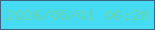 文字の大きさ：4、枠の色：3f6382、背景の色：45dbf2、文字の色：61d6b0 無料ブログパーツのブログ時計