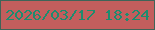 文字の大きさ：3、枠の色：3f6458、背景の色：c35e5d、文字の色：1d8c6f 無料ブログパーツのブログ時計