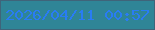 文字の大きさ：1、枠の色：3f647a、背景の色：2f8597、文字の色：297cf4 無料ブログパーツのブログ時計